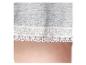 Grijze shorts met witte kanten rand