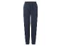 Donkerblauwe joggingbroek met elastische tailleband en trekkoord.