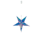 Iriserende decoratieve ster met LED-verlichting en batterijdoos