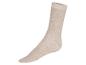 Beige sokken met een subtiele textuur.