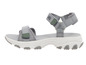 Grijze sandalen met witte zool