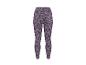 Paarse legging met luipaardprint voor dames.