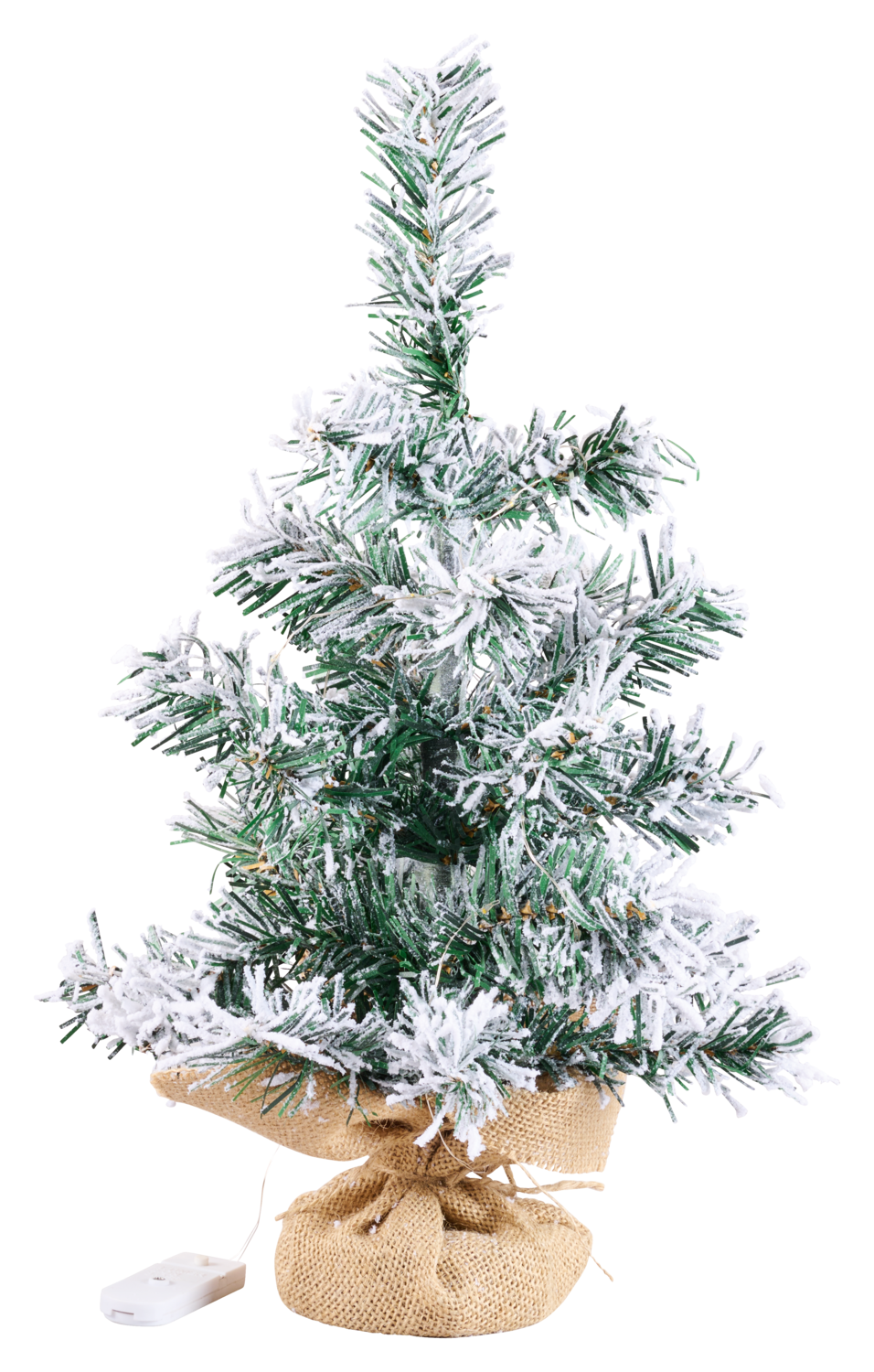 LIVARNO LED-kerstboompje met versiering, 46 cm (Wit)