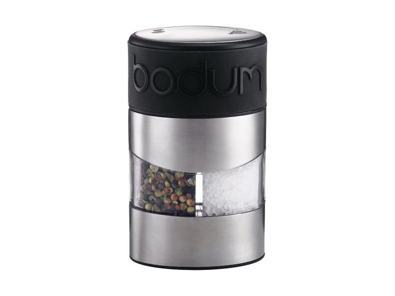 Bodum zout- en pepermolen van roestvrij staal en glas
