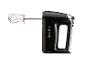 Zwarte elektrische handmixer met garde.