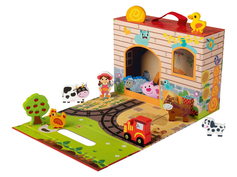 Ga naar volledige schermweergave: Playtive Speelkoffer met houten figuren - afbeelding 6