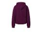Paarse hoodie, achteraanzicht.