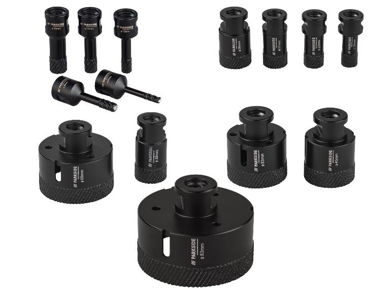 Parkside Performance diamantboren en -kroonboren: diverse diameters.