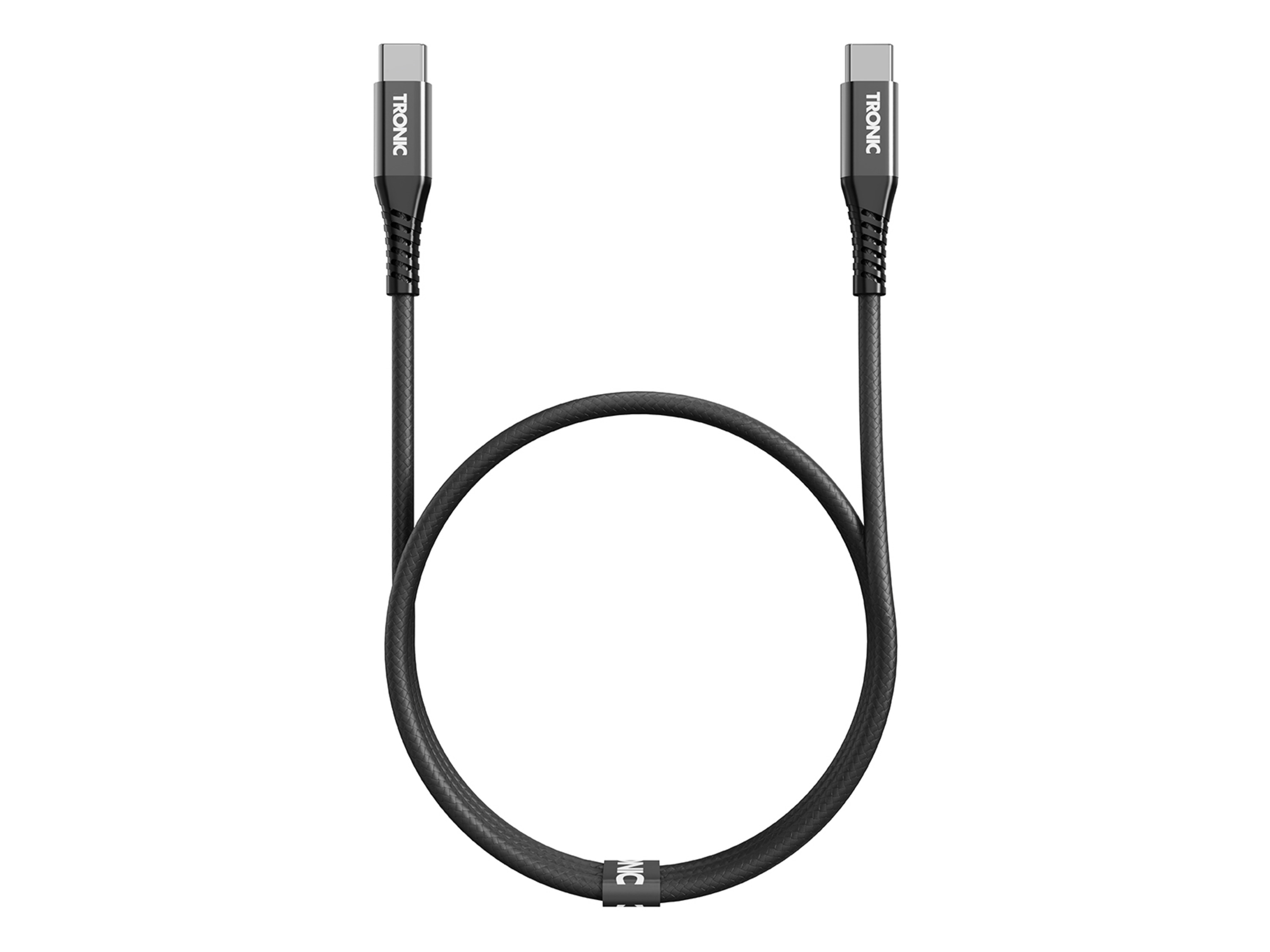 TRONIC Laadkabel 1 m (USB-C - USB-C zwart)