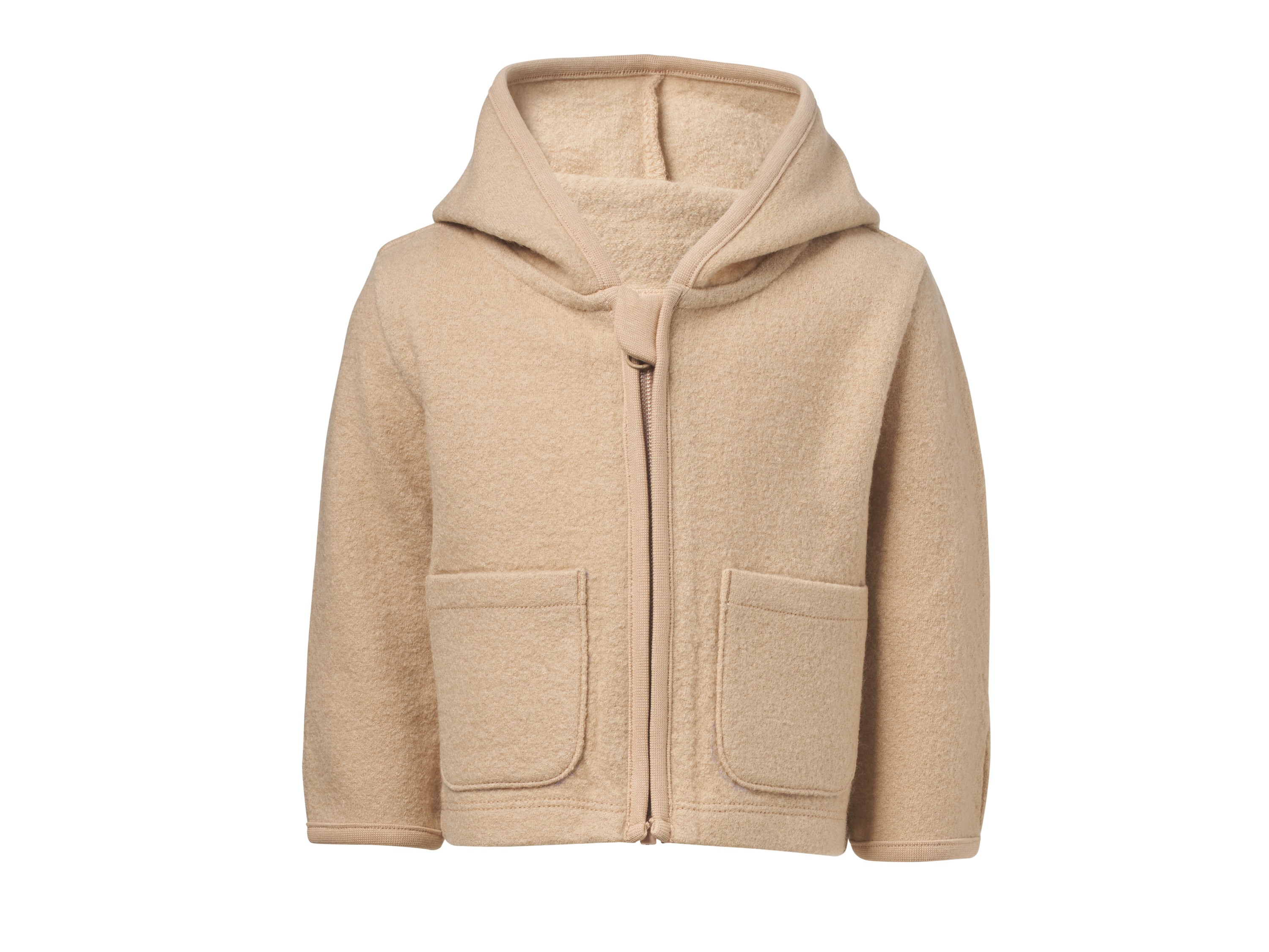 LUPILU Baby wollen jasje (Beige, 74/80)