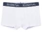 Witte Essential boxershorts: klassieke pasvorm, contrasterende band.