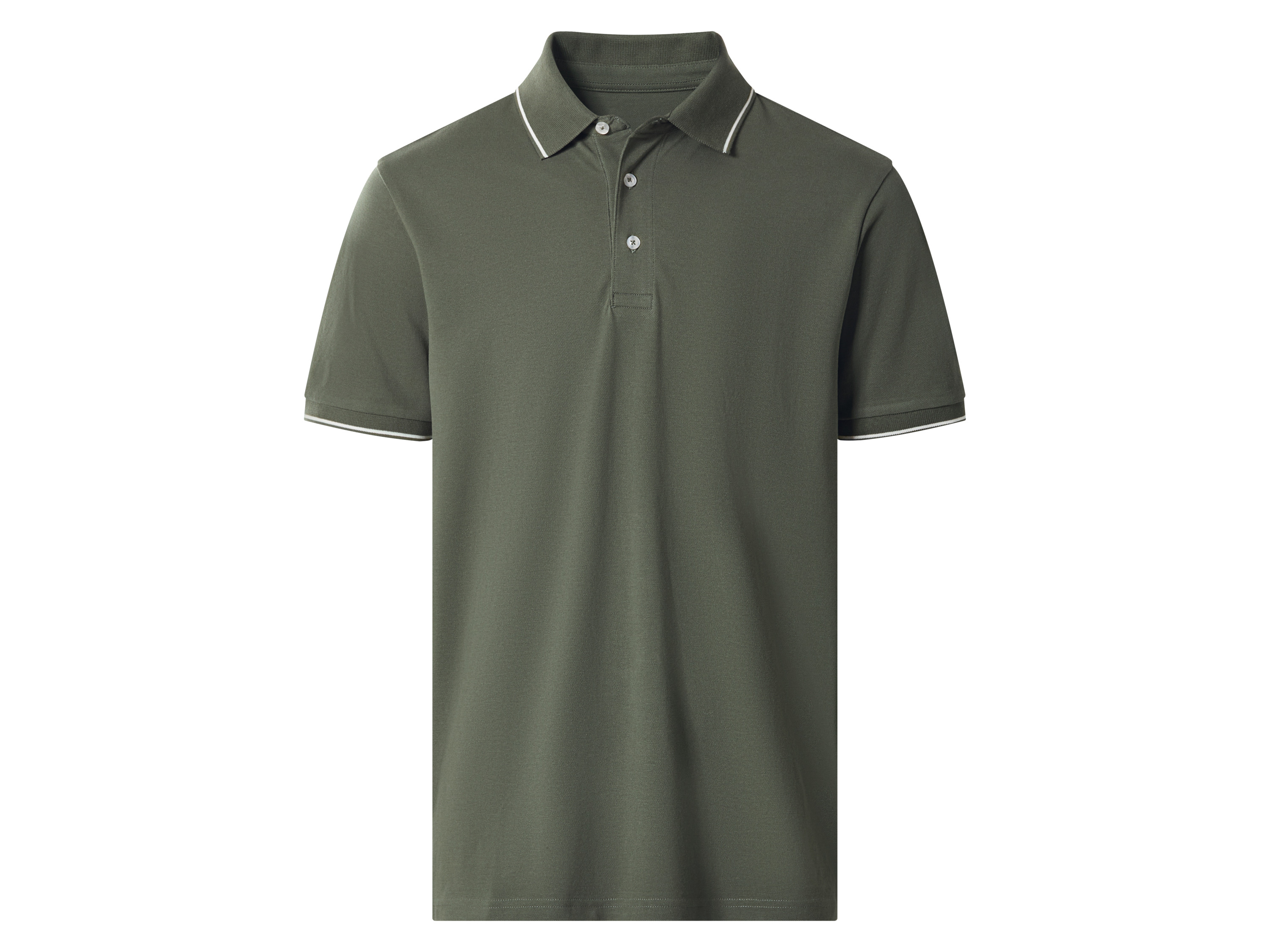 ESMARA MEN Heren piqué poloshirt (Groen, S)