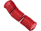 Rode spiraal luchtslang met de inscriptie 'GERMANY GMBH 5 MM'.