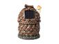 Pijnappelvormige solartuinlamp met paddenstoelaccent