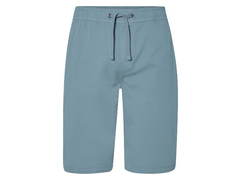 Lichte blauwe katoenen shorts, casual stijl.