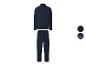 Donkerblauw fleece trainingspak voor heren met ritsjack en broek