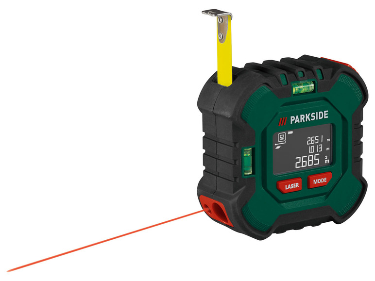 Ga naar volledige schermweergave: PARKSIDE® Laser-afstandsmeter met rolmaat - afbeelding 3