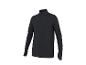 Zwart sportshirt met lange mouwen, kwartrits en duimgaten