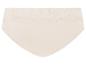 Lichtbeige damesonderbroek met delicate kanten rand aan de taille.