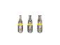 Drie OWIM Torx-bits in maten T10, T20 en T25.