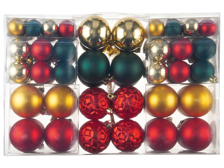 Ga naar volledige schermweergave: LIVARNO home Kerstballen 100 stuks - afbeelding 17