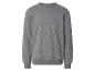 Grijs sweatshirt met lange mouwen en ronde hals, met het woord 'STRENESSE' aan de binnenkant van de kraag.