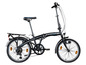 Zwarte Zündapp Cityfolder ZF20 vouwfiets.