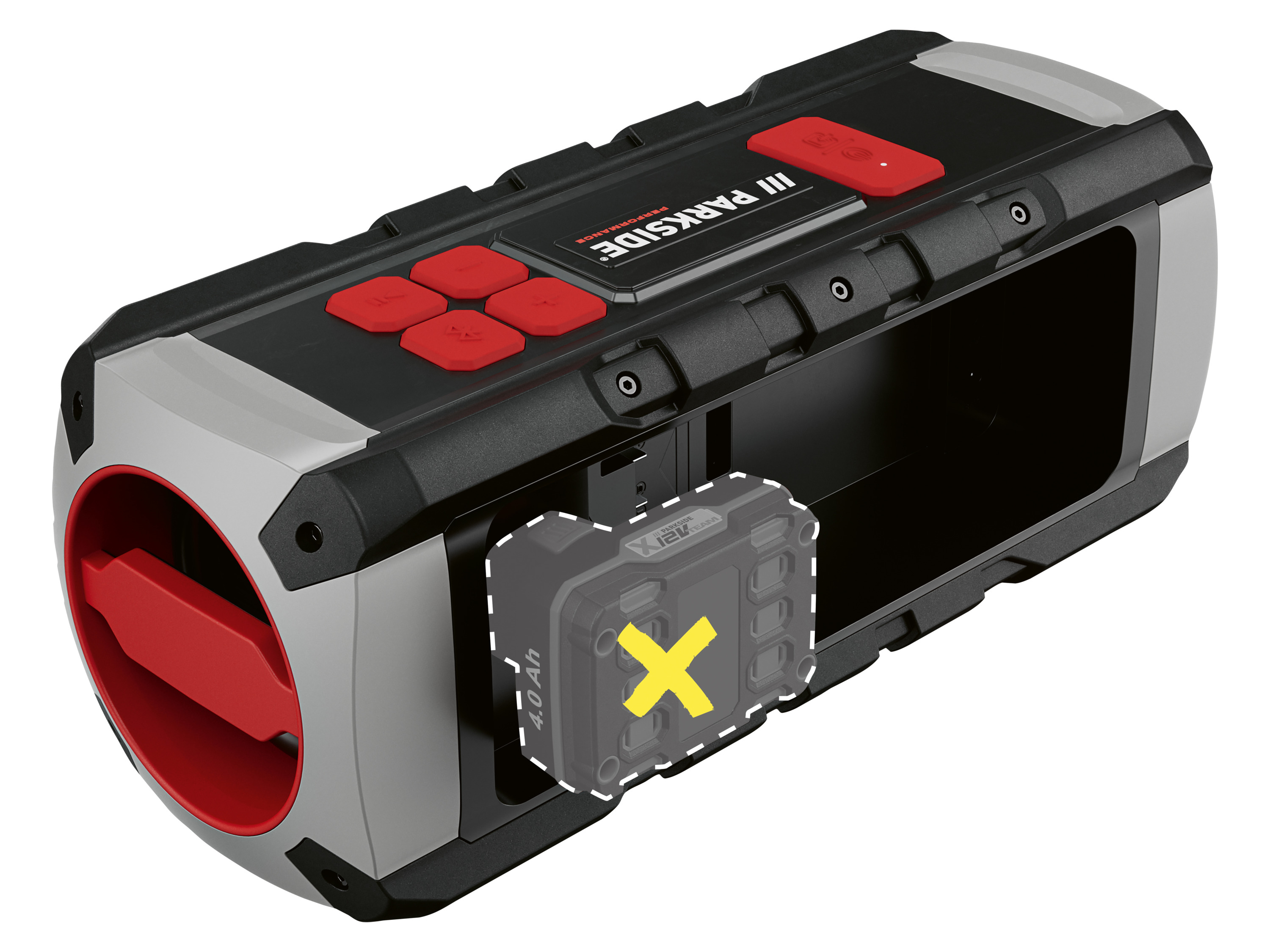 PARKSIDE PERFORMANCE Bluetooth-speaker 20 V, zonder accu en lader