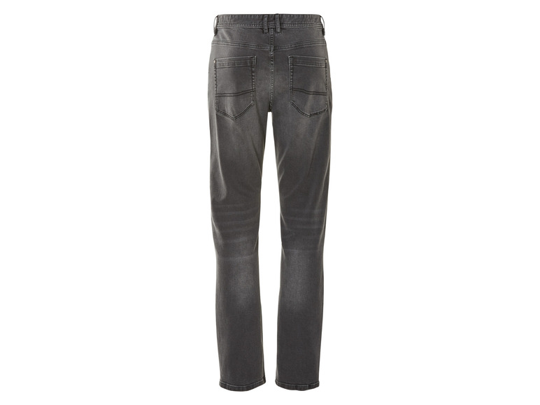 Donkergrijze spijkerbroek voor heren.