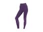 Paarse high-waist sportlegging met patroondetails.