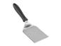 Metalen barbecuespatel met zwart handvat