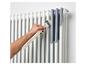 Hand schildert radiator grijs met PARKXIDE kwast