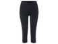Zwarte capri-legging voor dames.