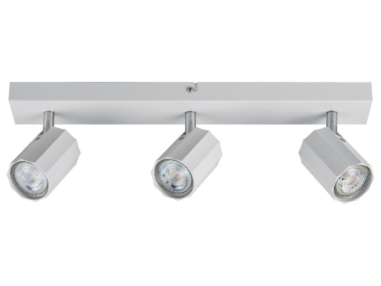 Drielichts plafondspot met verstelbare lampen.