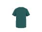 Donkergroen basic T-shirt voor heren, achteraanzicht.