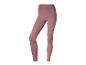 Een effen mauve sportlegging met hoge taille.