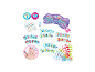 Kinder manicure set met 40 prinsessen ontwerpen om aan te brengen met water.