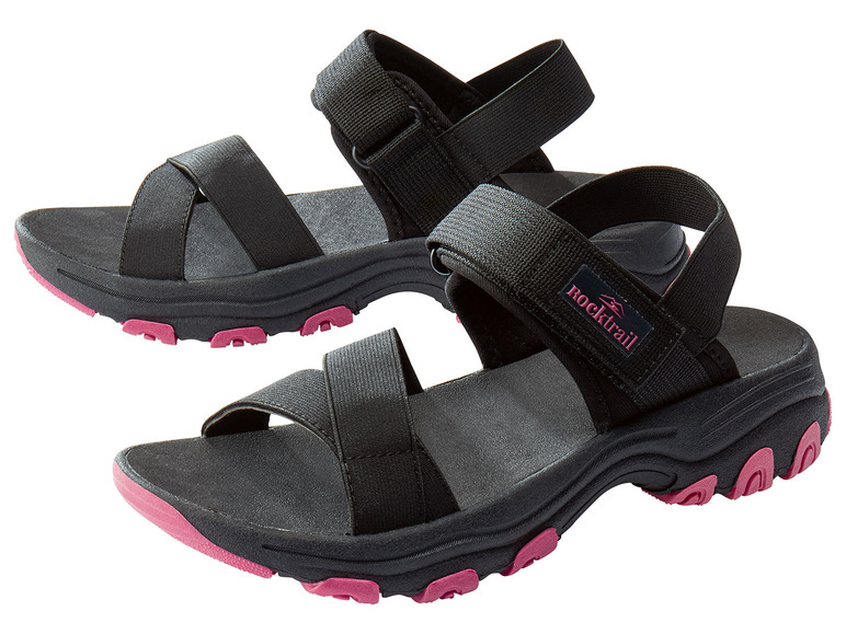 Rocktrail Dames trekking sandalen (37, Zwart/roze)