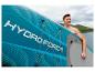 Hydro Force sup board, turquoise en grijs, klaar voor het water.