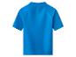 Blauw kinder T-shirt met korte mouwen, achteraanzicht.