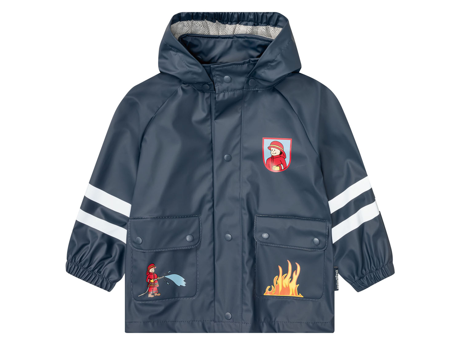 PLAYSHOES Kinder regenjas, wind- en waterdicht (Brandweer, 86/92)