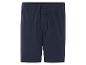 Donkerblauwe jogging shorts.