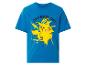 Blauw kinder-T-shirt met Pikachu-print en de tekst 'CHARGED UP!'