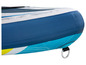 Opblaasbaar paddleboard met blauwe en turquoise kleur.