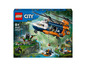 LEGO City Jungle Explorer helikopter met gorilla's en een onderzoeksplaats.