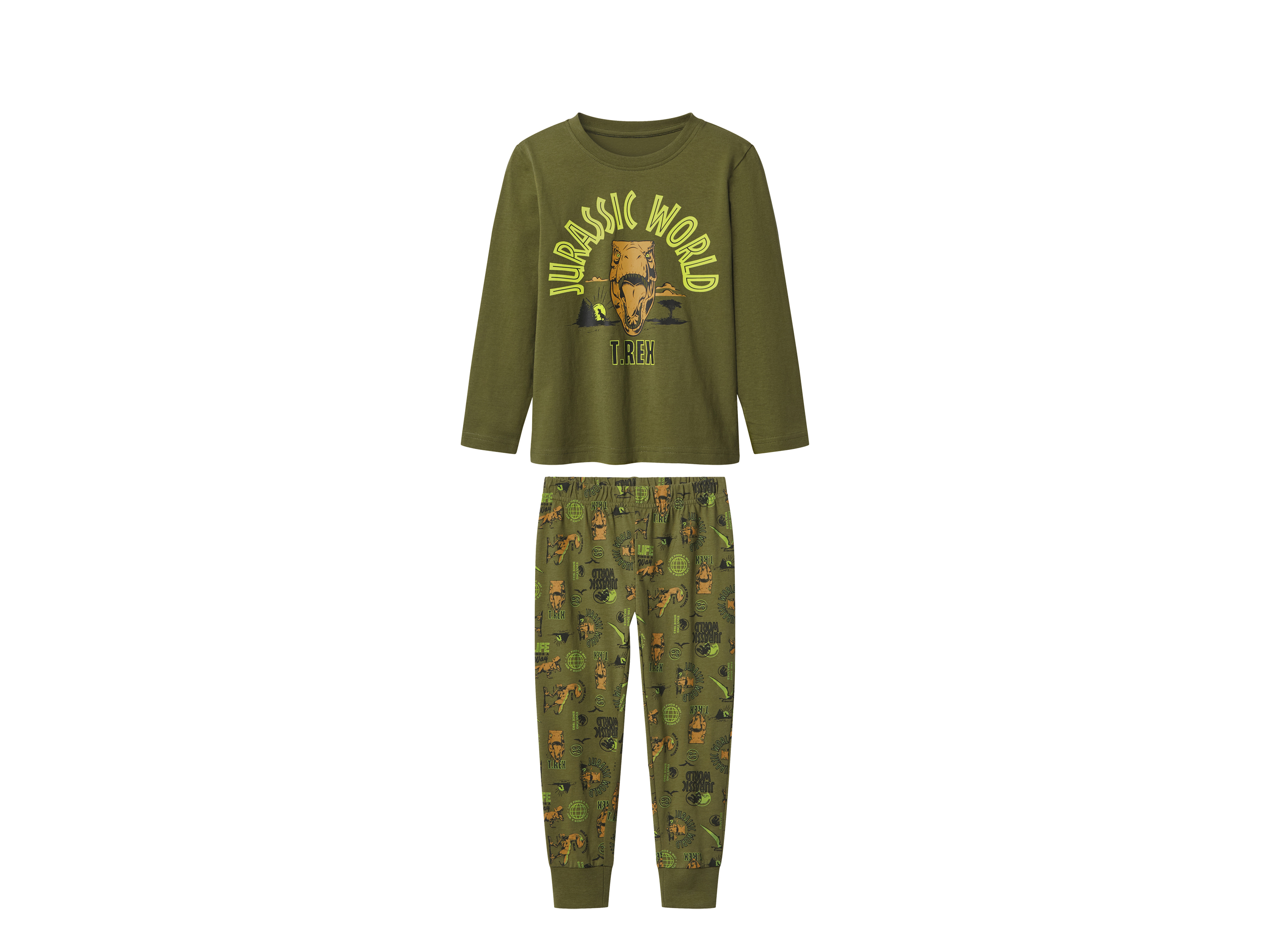 Kinder pyjama (Groen, 122/128) afbeelding