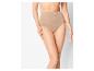 Beige high-waist shapewear slips.
