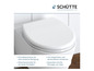 Toiletbril met softclose, kinderzitje en Schütte merk.