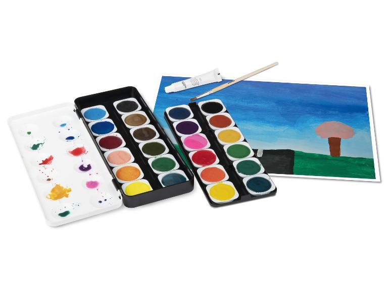 Waterverfverf, kwasten en acrylverf Creative Kids.