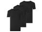 Driepak zwarte T-shirts met korte mouwen